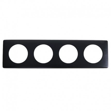 Legrand PLAQUE 4 POSTES CARBONE