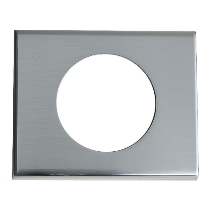 Legrand - Plaque Céliane - Matières - 1 poste - Inox Brossé - Réf : 069101