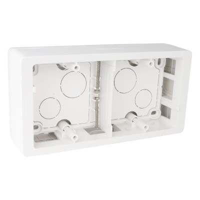 Legrand - Cadre saillie Céliane - 2 postes horizontal/vertical - blanc - Réf : 080242