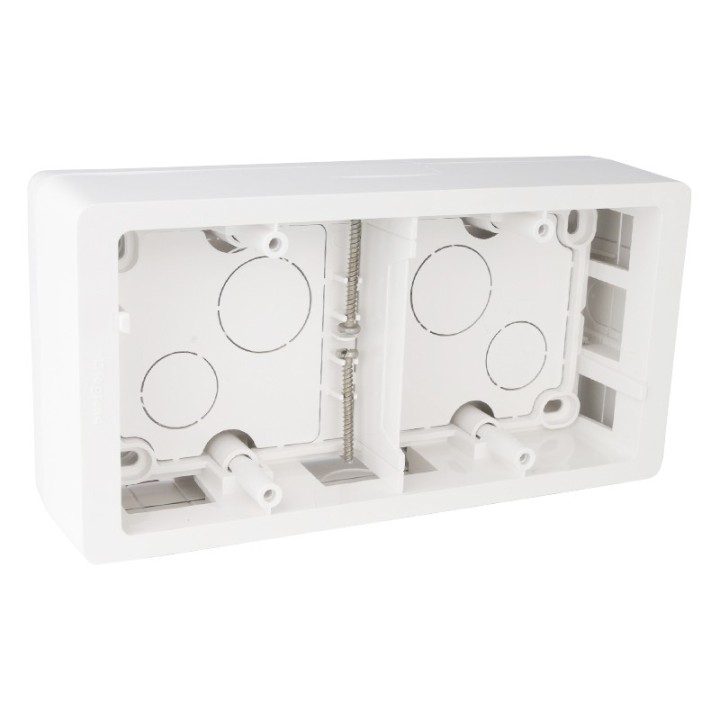 Legrand - Cadre saillie Céliane - 2 postes horizontal/vertical - blanc - Réf : 080242