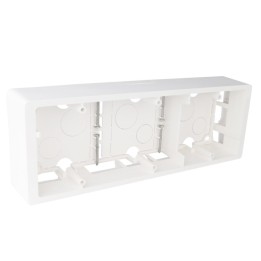 Legrand - Cadre saillie Céliane 3 postes horizontal ou vertical blanc - Réf : 080243