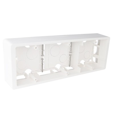 Legrand - Cadre saillie Céliane 3 postes horizontal ou vertical blanc - Réf : 080243