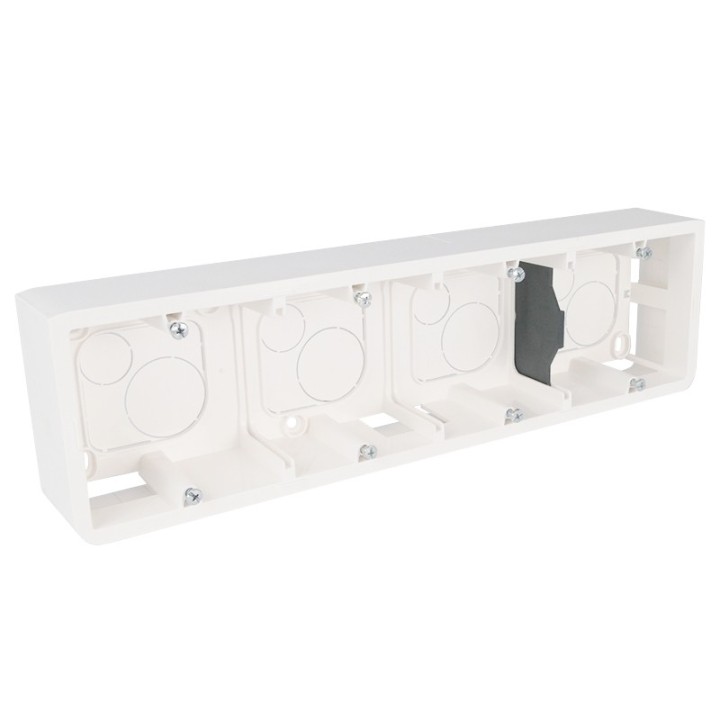 Legrand - Cadre Prog Mosaic - pour support réf. 802 54 - prof 40 mm - 10 ou 4x2 mod horiz - Réf : 080284