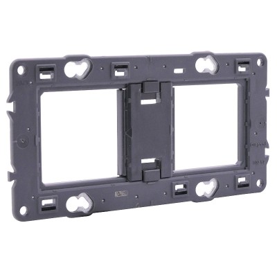 Legrand - Support pour fixation à vis Batibox - montage horiz/vert -pour 2 postes -4/5 mod - Réf : 080252