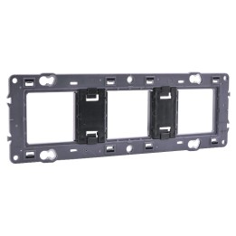Legrand - Support pour fixation à vis Batibox - montage horiz/vert -pour 3 postes -6/8 mod - Réf : 080253