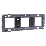Legrand - Support pour fixation à vis Batibox - montage horiz/vert -pour 3 postes -6/8 mod - Réf : 080253