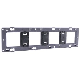Legrand - Support pour fixation à vis Batibox - montage horiz/vert - pour 4 postes -10 mod - Réf : 080254