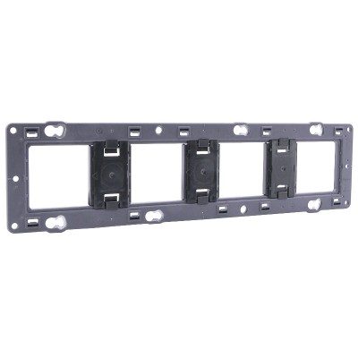 Legrand - Support pour fixation à vis Batibox - montage horiz/vert - pour 4 postes -10 mod - Réf : 080254
