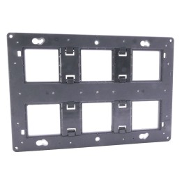 Legrand - Support à vis pour Mosaic, Céliane ou Soliroc pour 2x3 postes-2x6/8 mod - Réf : 080266
