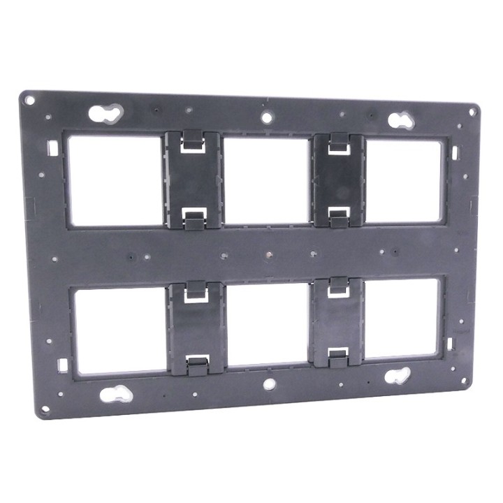 Legrand - Support à vis pour Mosaic, Céliane ou Soliroc pour 2x3 postes-2x6/8 mod - Réf : 080266
