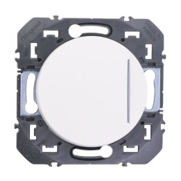 Legrand - Interrupteur ou va-et-vient avec voyant lumineux dooxie 10AX 250V~ finition blanc - Réf : 600011