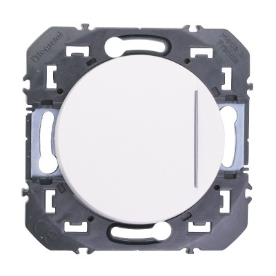 Legrand - Interrupteur ou va-et-vient avec voyant lumineux dooxie 10AX 250V~ finition blanc - Réf : 600011