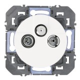 Legrand - Prise TV-R-SAT 1 câble dooxie finition blanc - Réf : 600353