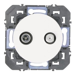 Legrand - Prise TV-SAT étoile blindée dooxie finition blanc - Réf : 600356
