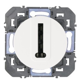 Legrand - Prise téléphone en T dooxie finition blanc - Réf : 600368