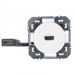 Legrand - Prise HDMI pré-connectorisée dooxie finition blanc - Réf : 600385