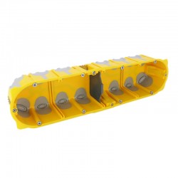 Legrand - Boîte multipostes Prog. Ecobatibox - 4 postes - 8/10 modules - prof. 50 mm - Réf : 080034