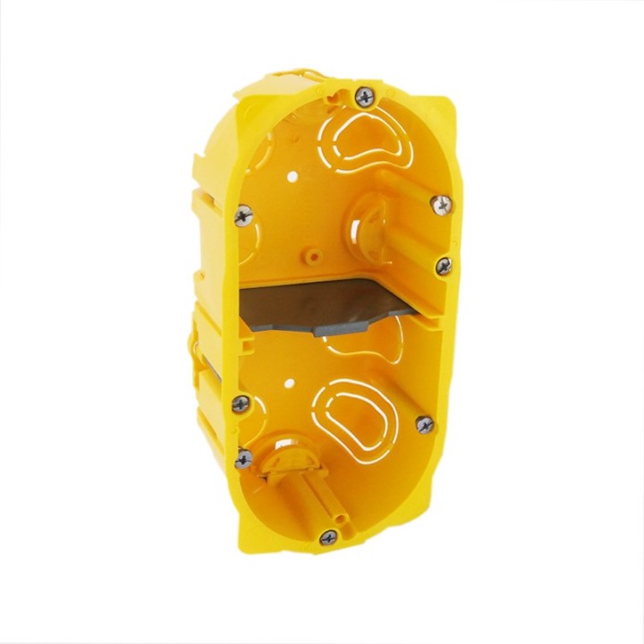 Legrand - Boîte multiposte Batibox - cloison sèche - 2 postes - 4/5 mod - prof. 50 - Réf : 080052