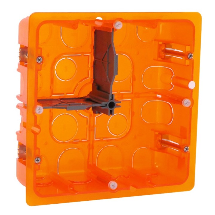 Legrand - Boîte multimatériaux Batibox - grand format - 2x2 postes / 2x4/5 mod - prof 50 - Réf : 080124