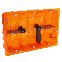 Legrand - Boîte multimatériaux Batibox - grand format - 2x3 postes / 2x6/8 mod - prof 50 - Réf : 080126