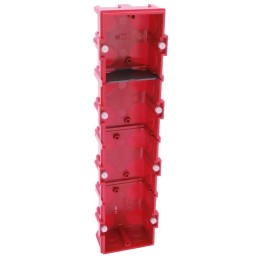 Legrand - Boîte multiposte Batibox - maçonnerie - 4 postes 8/10 mod - vert/horiz -prof. 40 - Réf : 080144