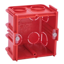 Legrand - Boîte monoposte Batibox - maçonnerie - carrée associable - prof. 50 - Réf : 080151