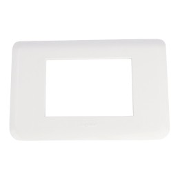 Legrand Plaque pour 3 modules blanc Mosaic 078803