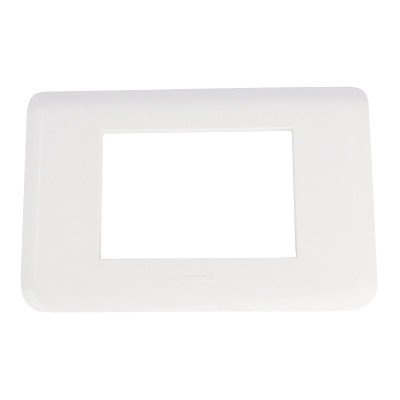 Legrand Plaque pour 3 modules blanc Mosaic 078803