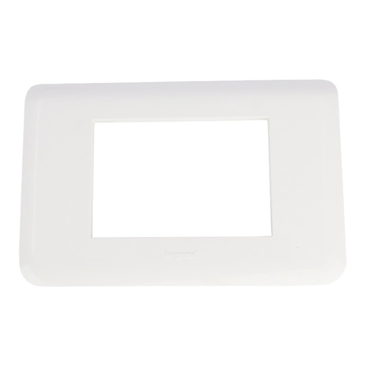Legrand Plaque pour 3 modules blanc Mosaic 078803