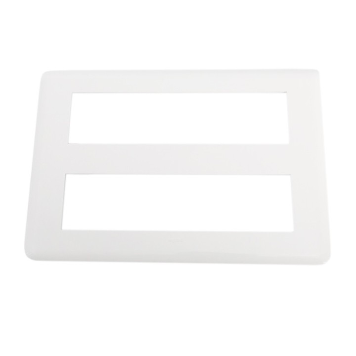 Legrand Mosaic - Plaque pour 2x8 modules - Réf : 078837