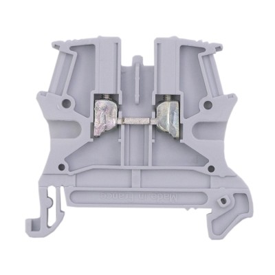 Legrand - Bloc jonction Viking 3 à vis - 1 jonction/1 entrée/1 sortie - gris - pas 5 - Réf: 037160