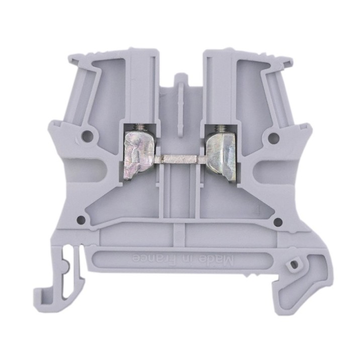 Legrand - Bloc jonction Viking 3 à vis - 1 jonction/1 entrée/1 sortie - gris - pas 5 - Réf: 037160