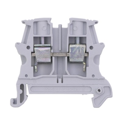 Legrand - Bloc jonction Viking 3 à vis - 1 jonction/1 entrée/1 sortie - gris - pas 8 - Réf: 037162