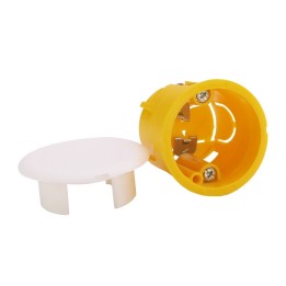 Legrand - Boîte luminaire Batibox - cloison sèche - couvercle de finition - pour applique - Réf : 089346