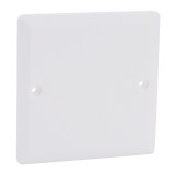 Legrand - Couvercle universel carré Batibox 80x80mm pour boîte 1 poste - Réf : 089281