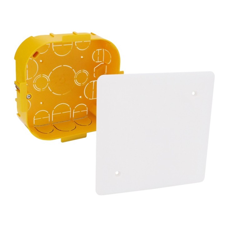 Legrand - Boîte pour dérivation Batibox cloisons sèches 115x115x40mm couvercle 140x140mm - Réf : 089372