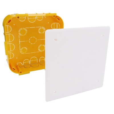 Legrand - Boîte pour dérivation Batibox cloisons sèches 170x170x50mm couvercle 195x195mm - Réf : 089374