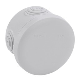 Legrand Plexo - Boîte de dérivation ronde Plexo Ø70mm hauteur 45mm - gris RAL7035 - Réf : 092002