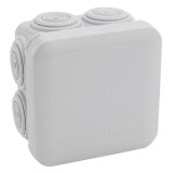Legrand Plexo - Bte carrée 65x65x40 étanche gris - embout (7) -IP55/IK07- 650°C - Réf : 092005