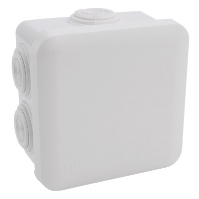 Legrand Plexo - Bte carrée 80x80x45 étanche blanc - embout (7) -IP55/IK07- 650°C - Réf : 092013