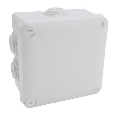 Legrand Plexo - Bte carrée 105x105x55 étanche gris - embout (7) -IP55/IK07- 650°C - Réf : 092022