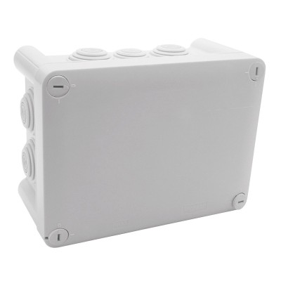 Legrand Plexo - Bte rect 155x110x74 étanche gris - embout (10) -IP55/IK07- 750°C- Réf : 092042