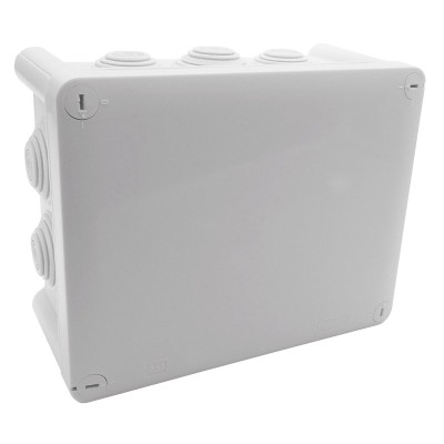 Legrand Plexo - Bte rect 180x140x86 étanche gris - embout (10) -IP55/IK07- 750°C - Réf : 092052