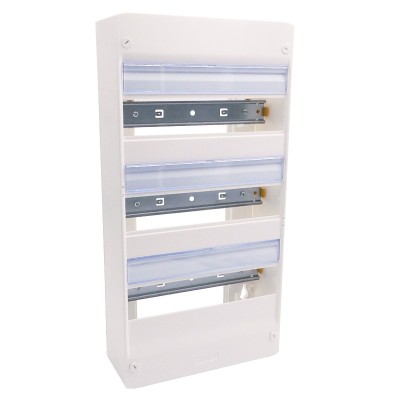 Legrand - Coffret DRIVIA 13 modules - 3 rangées - IP30 - IK05 - Blanc RAL 9003 - Réf : 401213