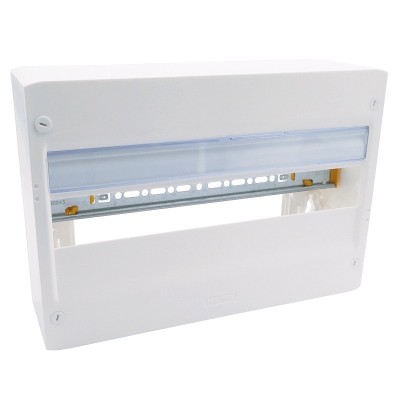 Legrand - Coffret DRIVIA 18 modules - 1 rangée - IP30 - IK05 - Blanc RAL 9003 - Réf : 401221