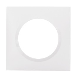 Legrand - Plaque carrée dooxie 1 poste finition blanc - Réf : 600801