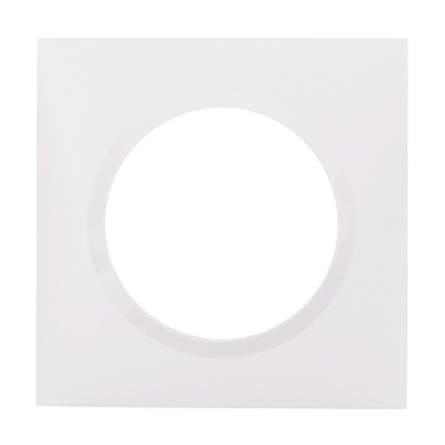 Legrand - Plaque carrée dooxie 1 poste finition blanc - Réf : 600801