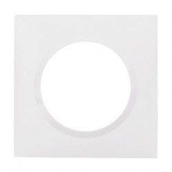 Legrand - Plaque carrée dooxie 1 poste finition blanc - Réf : 600801