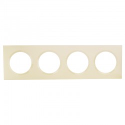 LEGRAND PLAQUE 4P BLANC 600804