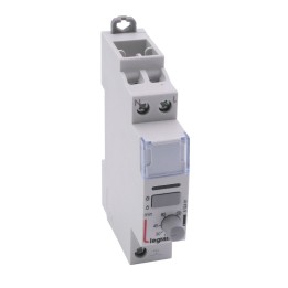 Legrand - Télérupteur silencieux temporisé à vis 230 V~- 1P - 250 V~ - 16 A - 1F -1 module - Réf : 412401